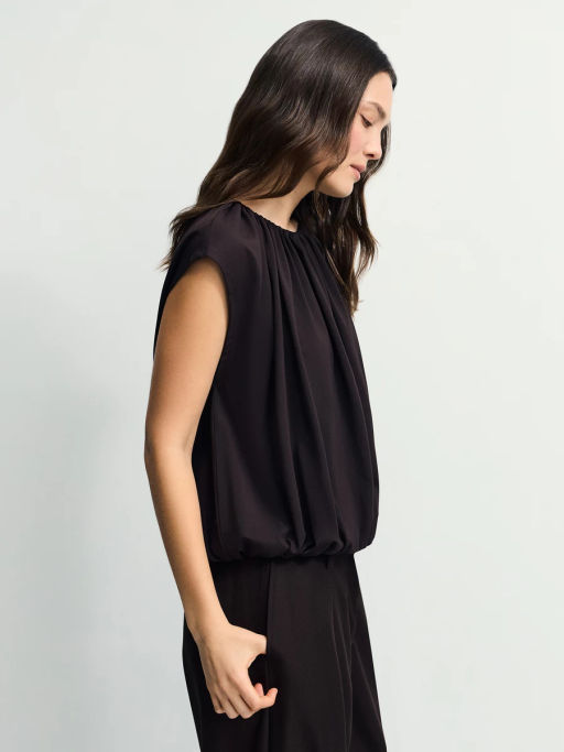 Футболка со сборкой с модалом в составе / Zarina