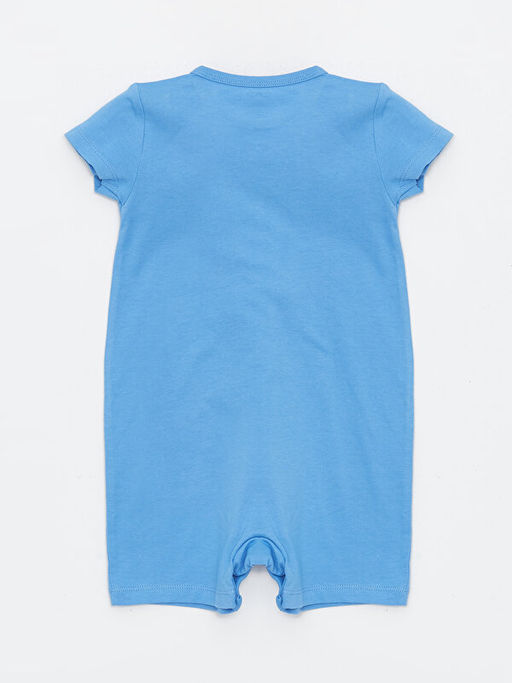 Bisiklet Yaka K?sa Kollu Bask?l? Erkek Bebek Tulum 2li - Waikiki фото 3