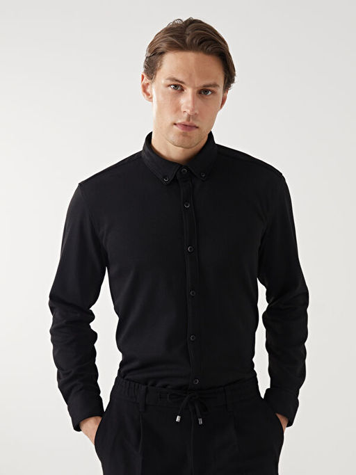 Slim Fit Uzun Kollu Erkek G?mlek - Waikiki фото 3