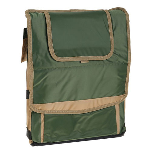 Термосумка «Арктика» на молнии, объём 20 л, с люком, зелёная