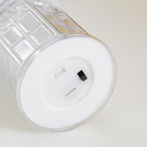 Фигурка светящаяся RISALUX «Зимняя башня», LED-ночник, от батареек 3×LR1130, 6.5×6.5×13 см