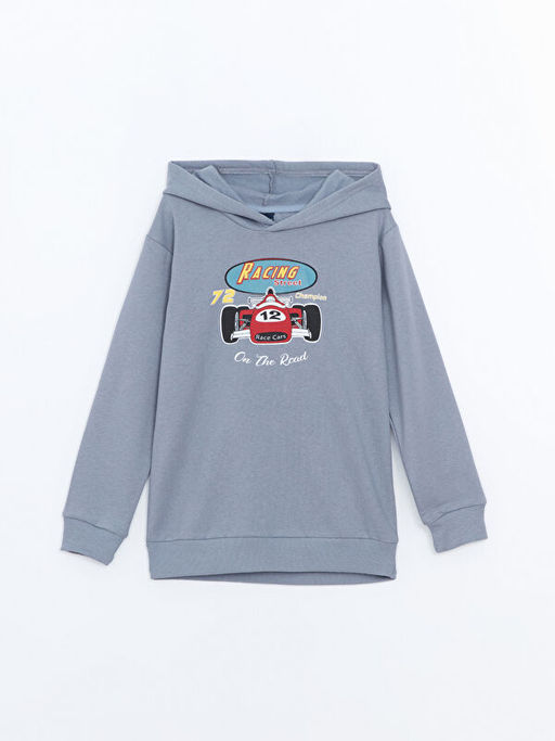 Kap??onlu Erkek ?ocuk Sweatshirt