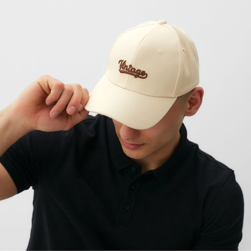 Кепка MINAKU Vintage, бежевый, размер 56-58