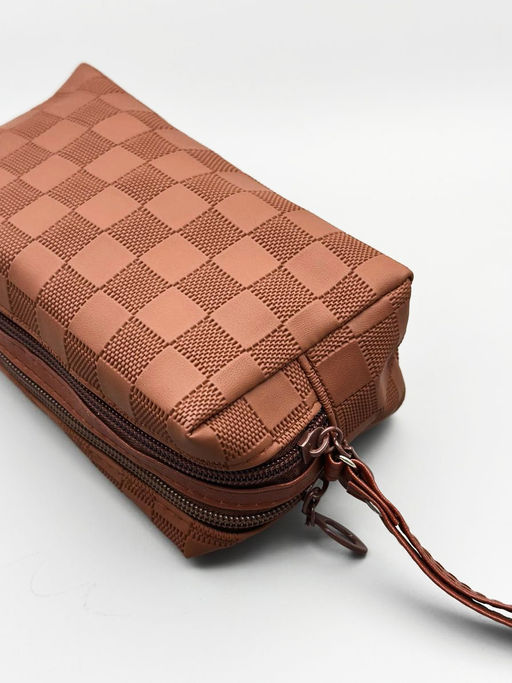 Sunflower Косметичка-пенал 2 отделения 5108, коричневый