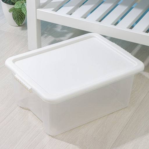 Контейнер для хранения Porter, 14 л, 42.5×31.5×17.5 см, с крышкой, цвет слоновая кость