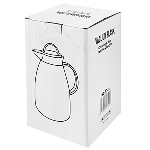 Термос-кувшин пластмассовый корпус Кофейник h22см, стеклянная колба 1л, цвета микс (Китай) - Домашняя мода фото 3