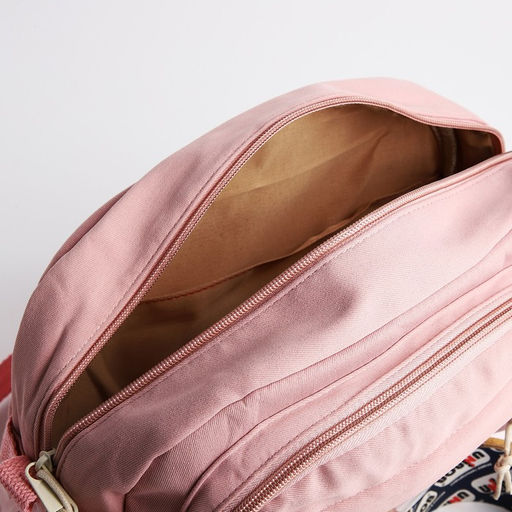 Сумка молодёжная на молнии, цвет розовый - Simaland фото 6