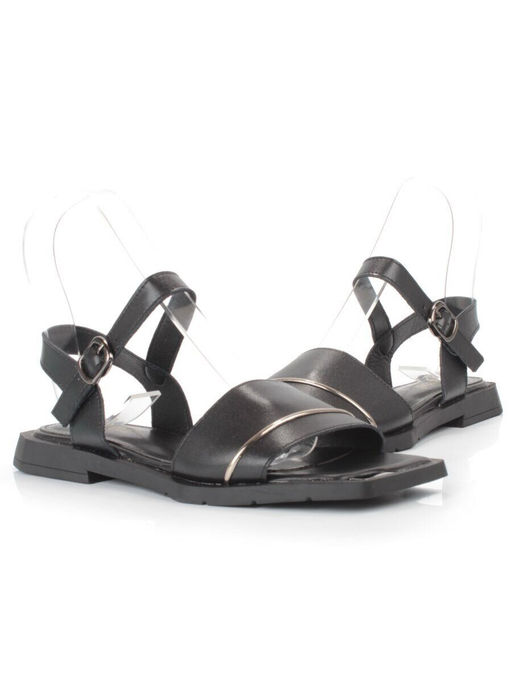 08-PEY183-3 BLACK Босоножки женские (натуральная кожа)