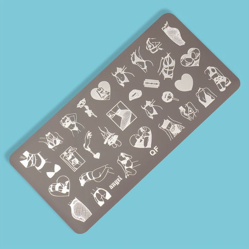 Пластина для стемпинга металлическая Силуэт, 12?6 см - Qf фото 2