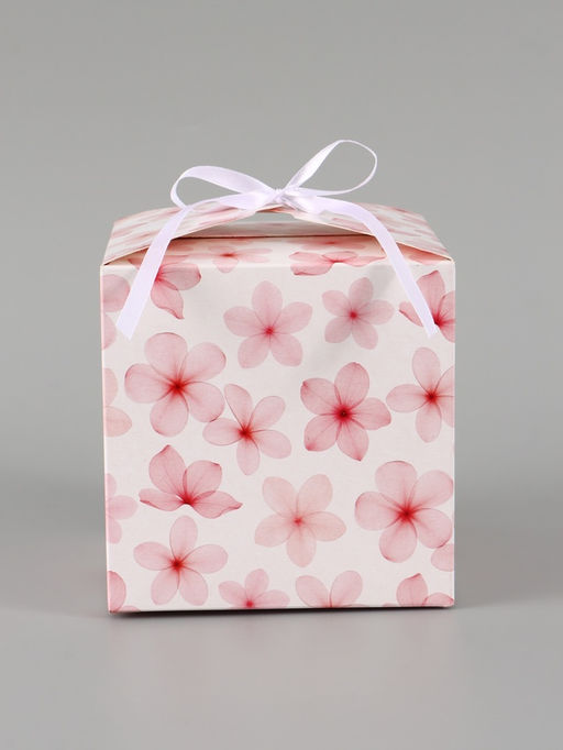 Цена за 10 шт. Коробка подарочная складная «Цветы», 12×12×12 см
