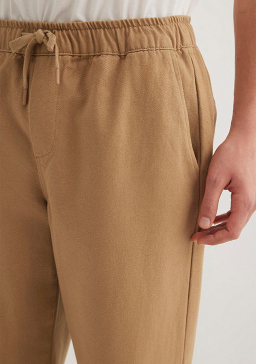 Beli Bagc?kl? Bej Pantolon - Mavi фото 6