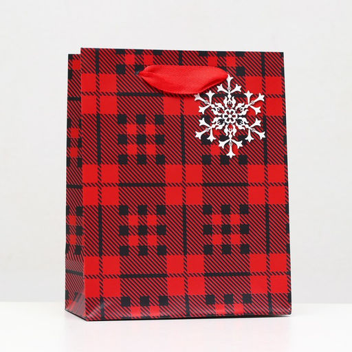 Цена за 12 шт. Пакет ламинированный Красный квардрат 11,5 х 14,5 х 6 см - Simaland фото 3