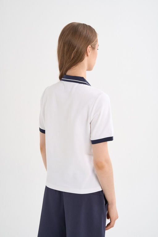 Поло Белый ANTA ICONIC SS Polo  фото 4