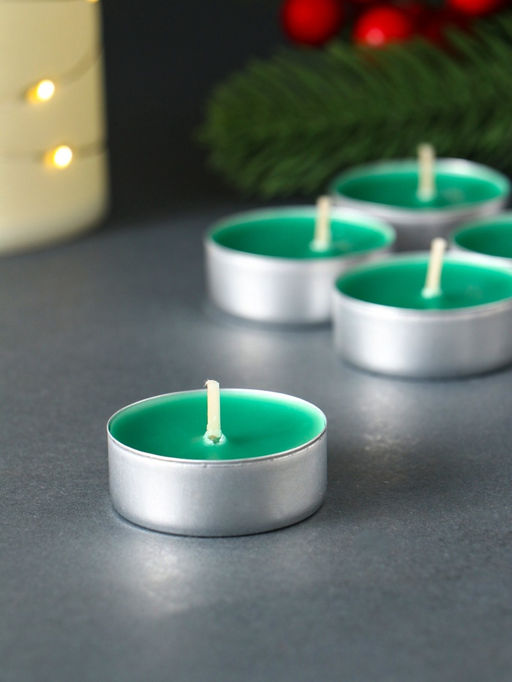 Набор свечей ароматических чайных Снежный кипарис, 9 шт.