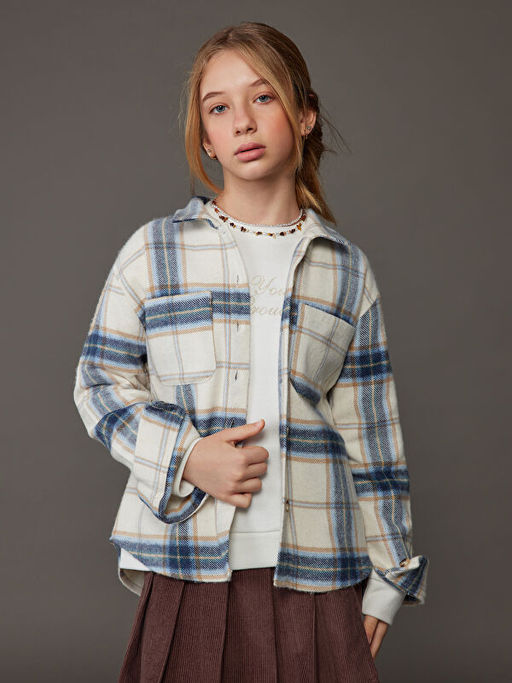 Ekose K?z ?ocuk G?mlek