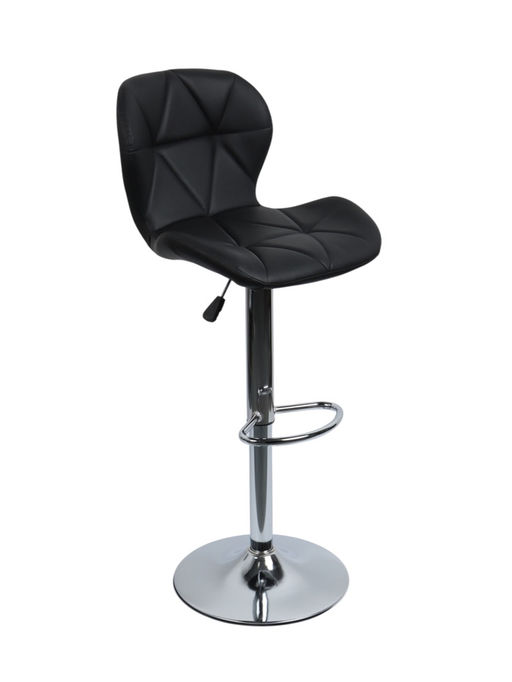 Комплект барных стульев «Клик Мебель», с подъёмным механизмом, с прострочкой, искусственная кожа, цвет чёрный, 2 шт.