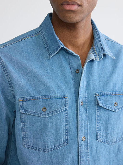 Regular Fit Erkek Jean G?mlek