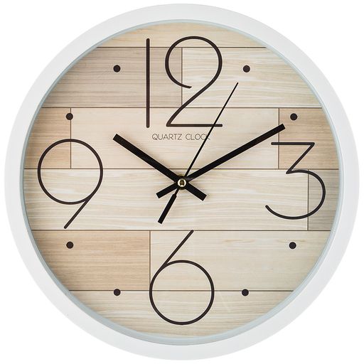 Часы настенные кварцевые Lefard Marble диаметр 31 см чёрный диаметр циферблата 27.5 см