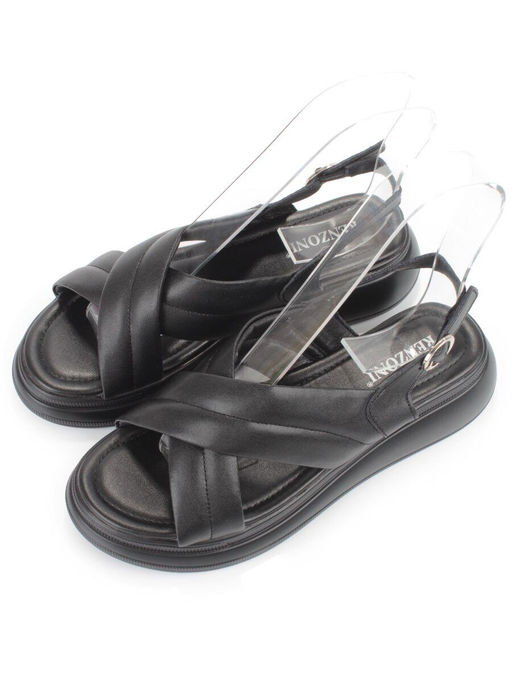 08-PEE37-2 BLACK Босоножки женские (натуральная кожа) - Фабричный китай фото 2