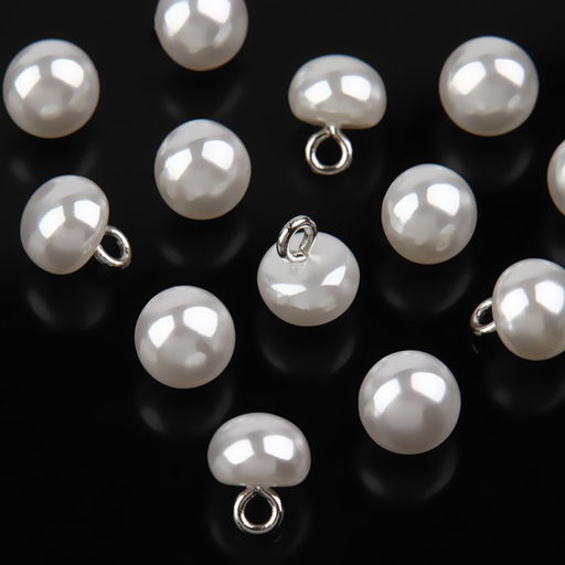 Цена за 24 шт. Пуговица на ножке, d=8 мм, белая