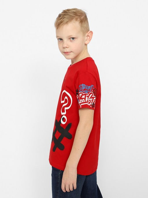 CRB wear / CWJB 63317-26-338 Футболка для мальчика,красный/Ex.Cherubino