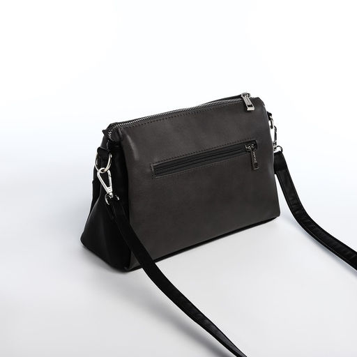 Сумка кросс-боди на молнии, цвет серый - Simaland фото 4