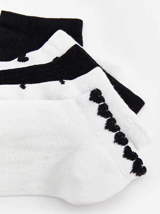 Desenli Kad?n Patik ?orap 5li