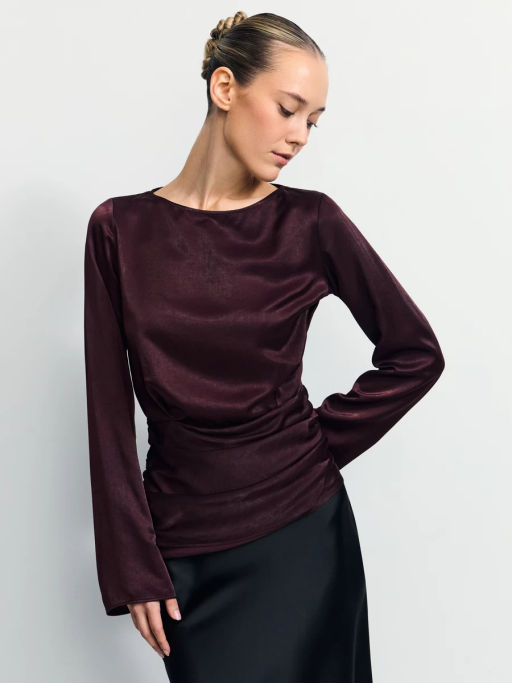 Асимметричная блуза из вискозы / Zarina