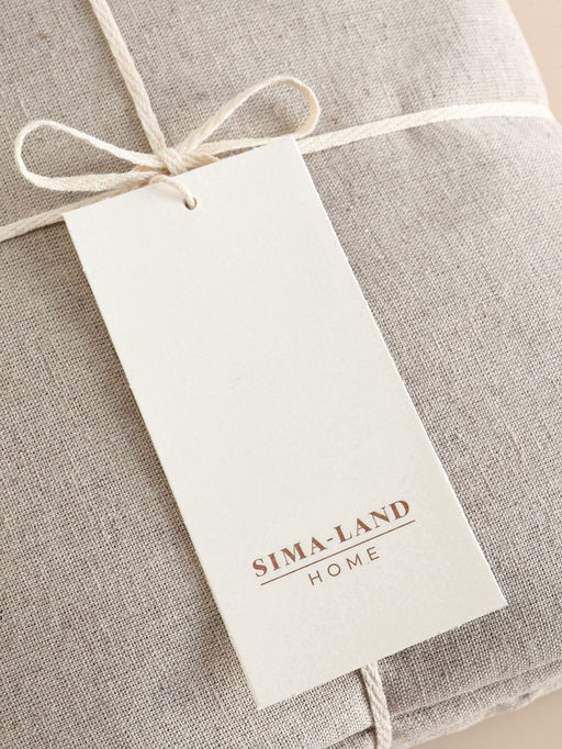 Простыня SL Home Linen collection 235*260 см , цв.бежевый, лён30%/хлопок70% - Sima-land home фото 6