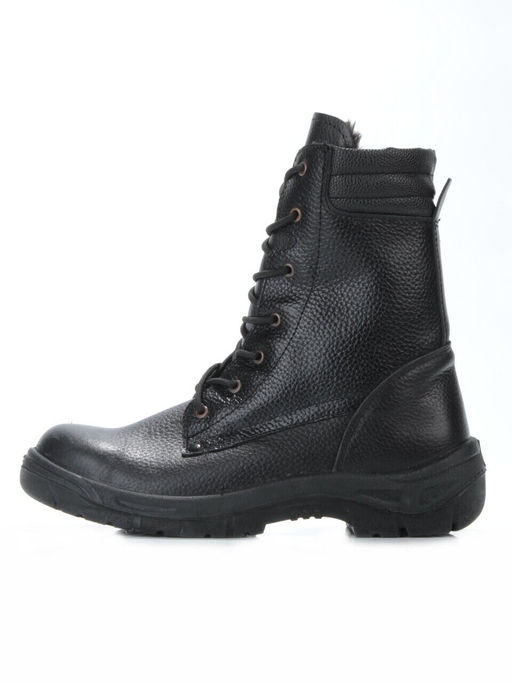 05-9008 BLACK Ботинки зимние мужские (искусственная кожа, искусственный мех)