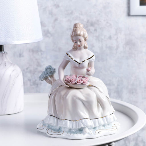 Статуэтка Дама с цветами 23 см / HP3156 /уп 18/ - Галеонтрейд фото 7