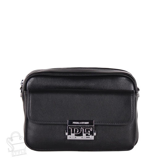 Сумка женская кожаная 3247Q black  Polina&Eiterou/30 в Новосибирске