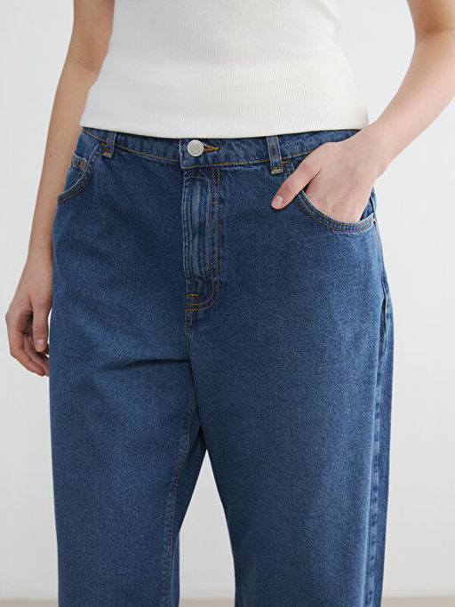 Джинсы Baggy Fit женские высокая талия