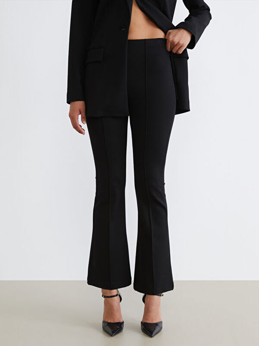 Beli Lastikli ?spanyol Pa?a Kad?n Pantolon