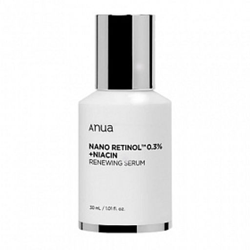 ANUA Retinol 0,3% + Niacin Renewing Serum, 30ml - Обновляющая сыворотка с ретинолом и ниацинамидом