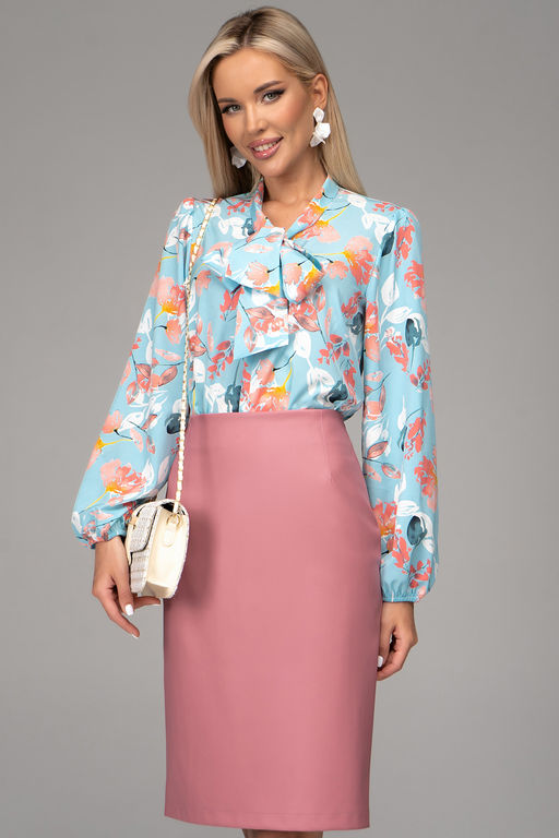 Юбка Лима (экокожа/розовый) - Эльза фото 23