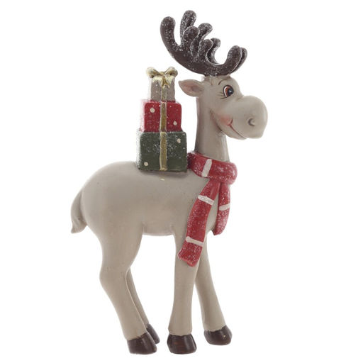 Фигурка декоративная "Олень", L8,5 W4,5 H16 см, 2в.