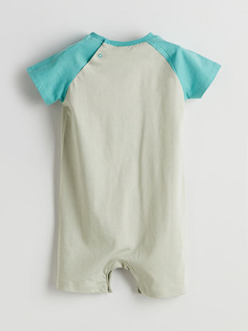 Bisiklet Yaka Erkek Bebek Penye Tulum