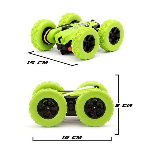 Машина-перевёртыш радиоуправляемая «Трюкач», масштаб 1:28, с аккумулятором, цвет зелёный