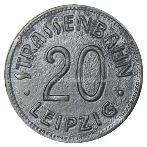 20 пфеннигов 1918 года Транспортный нотгельд Лейпциг