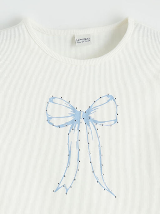 Fiyonk Bask?l? K?z ?ocuk Ti??rt