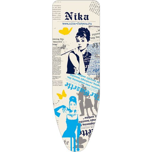 Чехол с поролоном для гладильной доски ЧП1 (бязь 1290*400) - Nika фото 3