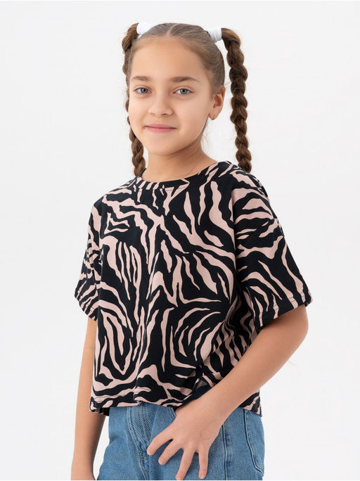 Футболка Зебра белый детская - София фото 18