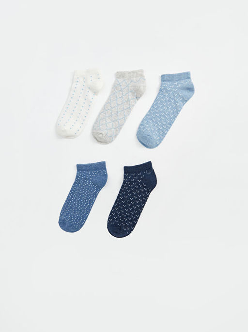 Desenli Kad?n Patik ?orap 5li