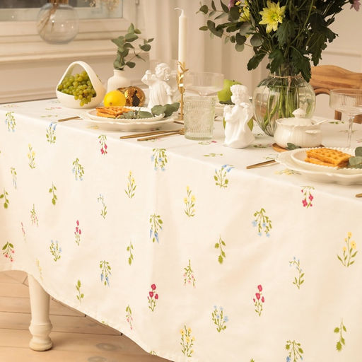 Скатерть Этель. Цветочек, 146?2202 см, саржа 190 г/м?, 100% хлопок