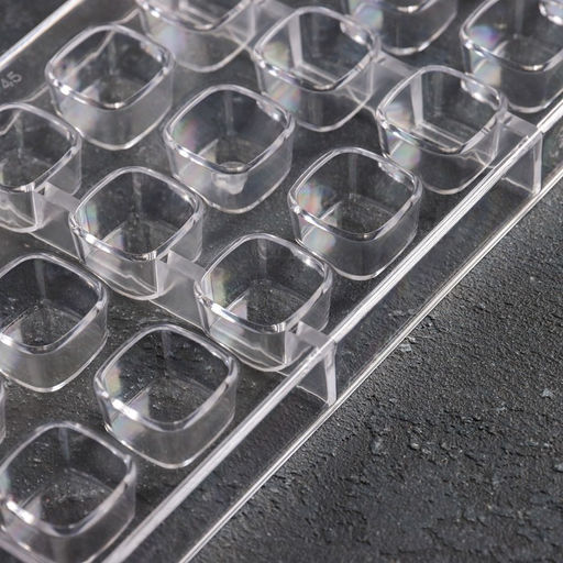 Форма для конфет и шоколада KONFINETTA Куб, пластик, 27.5?13.5?3 см, 21 ячейка (2.5?2.5 см), прозрачная  фото 2