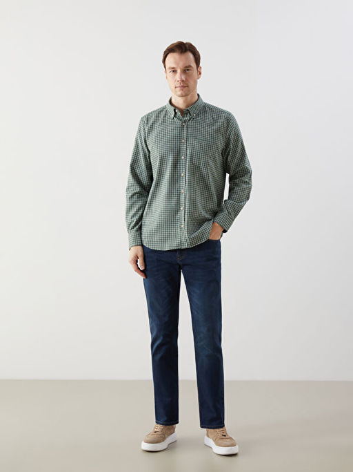 Regular Fit Uzun Kollu Ekose Erkek G?mlek