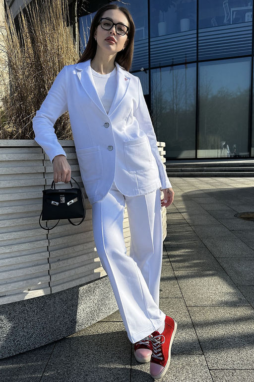 Костюм GO F3065/01-01.164-170 белый - Pirs фото 9