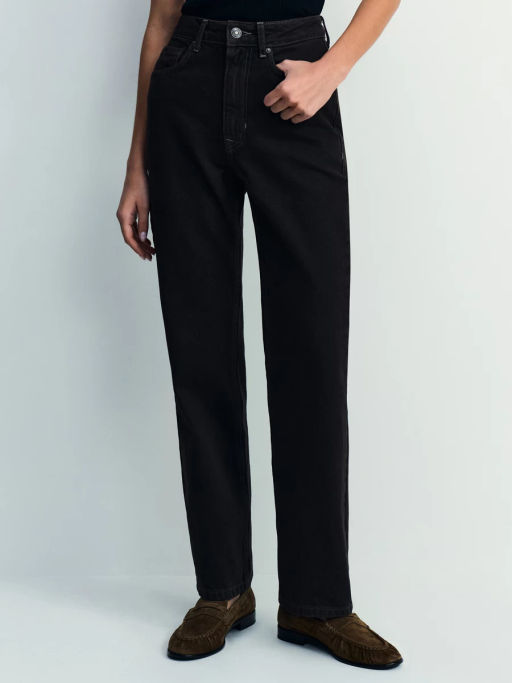 Джинсы straight с высокой посадкой регулярной длины / Zarina