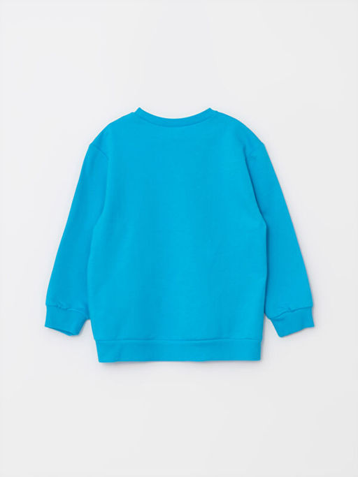 Bisiklet Yaka Uzun Kollu Bask?l? Erkek Bebek Sweatshirt - Waikiki фото 2